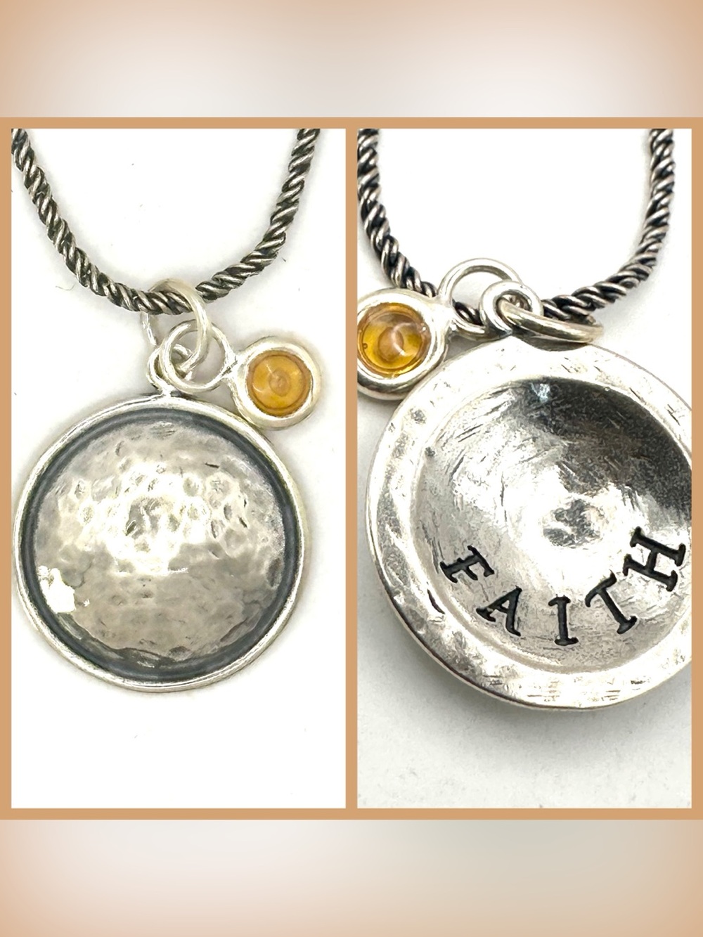 Silpada Retired N1943 Sterling Silver  “Faith of Mustard Seed” Pendant Necklace